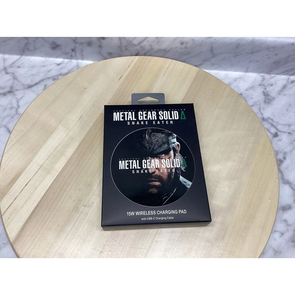 Metal Gear Solid Snake Eater 15W Wireless Charging Pad USB-C iPhone Samsung